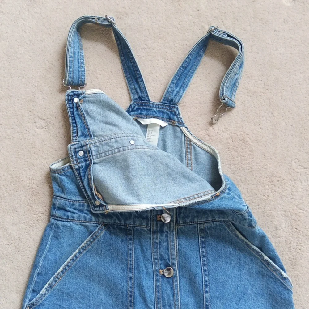 Like-New Ptp15" H&M Blue Denim Button Down Dress - Picture 6 of 16